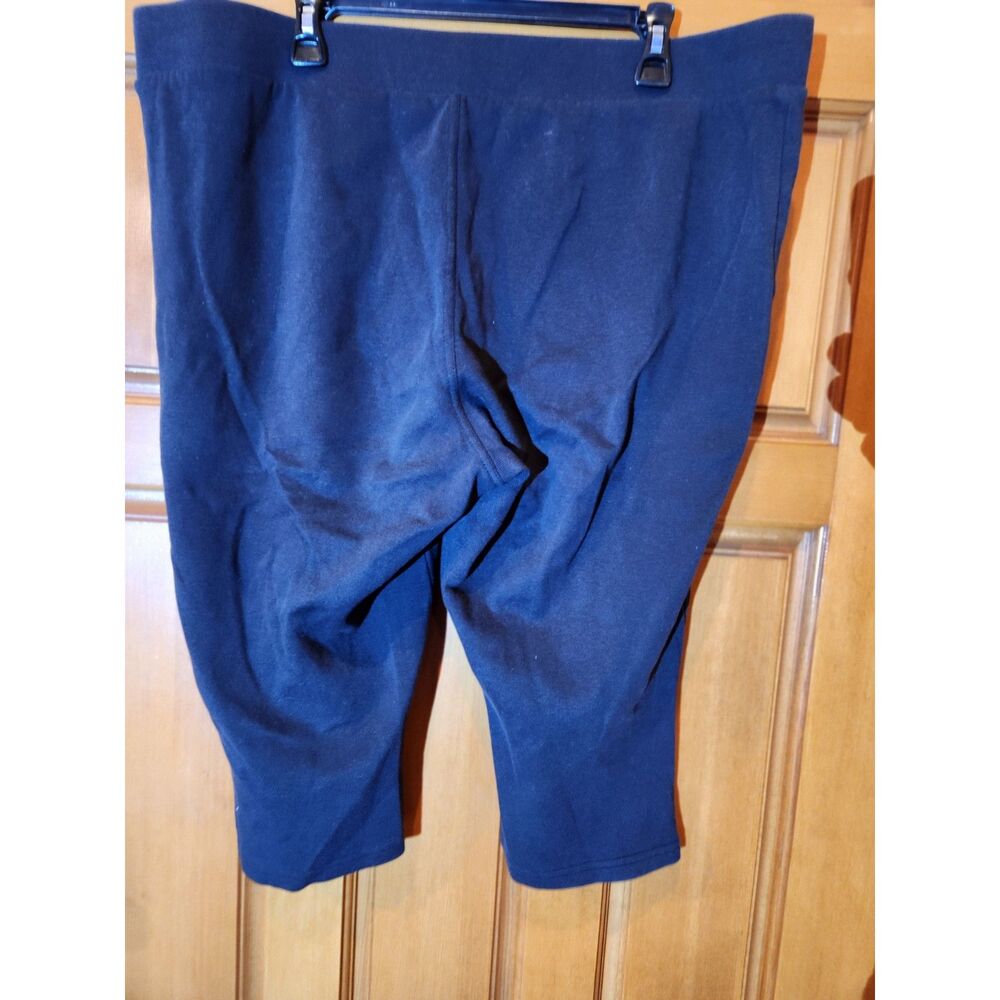 Belle by Kim Gravel Navy Capri Pants with Zippers at the Calf Women's Size 1X - Picture 2 of 6